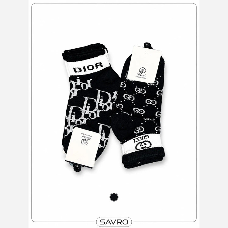 🧦 جوراب نیم ساق زنانه طرح برند