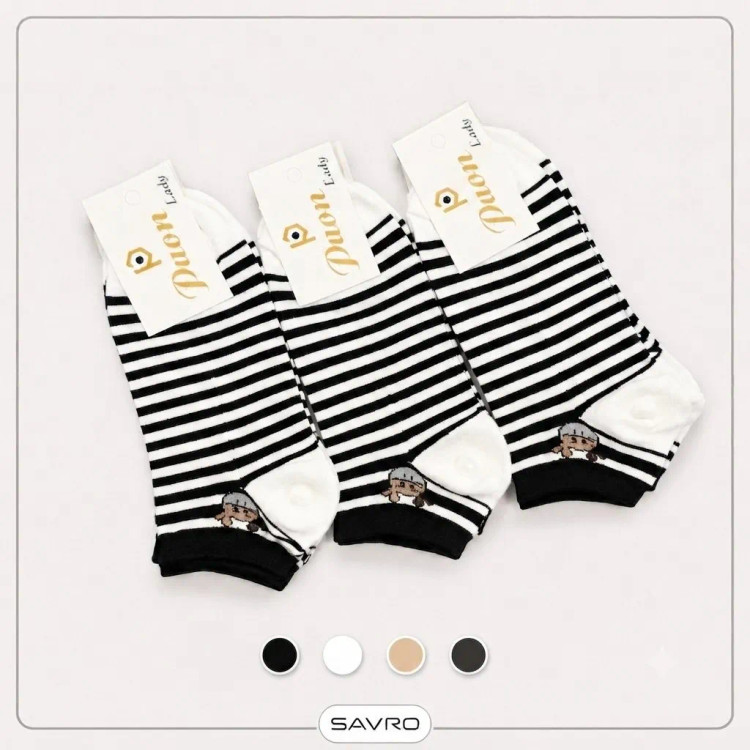 🧦 جوراب مچی زنانه طرحدار