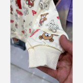 ست بلوز و شلوار تدی و شلوار مام استایل جین بچه گانه وارداتی بهاره و پاییزه