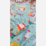 بلوز و شلوار راحتی دخترانه طرح یونیکورن سایز 35 تا 45