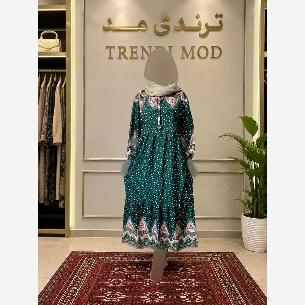 ساحلی نخی طرح دار توپ توپی فری سایز
