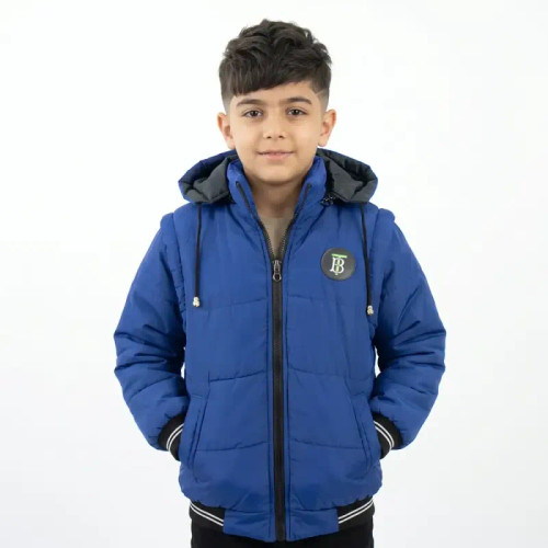 کاپشن پافرشو پسرانه آبی